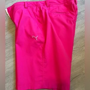 Men’s pink Puma golf shorts size 34